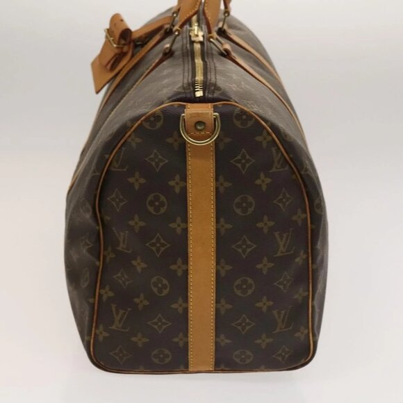 LOUIS VUITTON Monogram Keepall Bandouliere 50 Boston Bag M41416 LV Auth 131934 - Picture 4 of 16